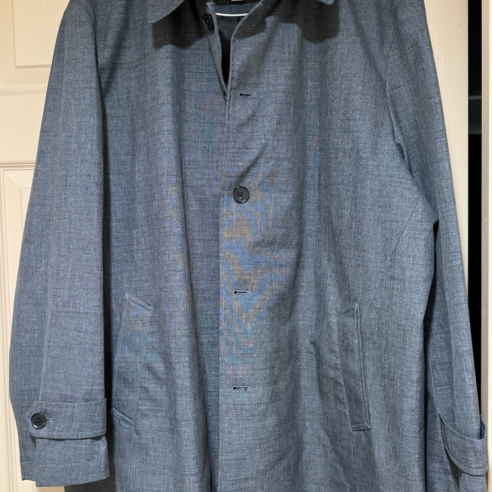 Joseph Abboud Slate Blue Trench Coat